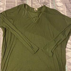Green long sleeve shirt